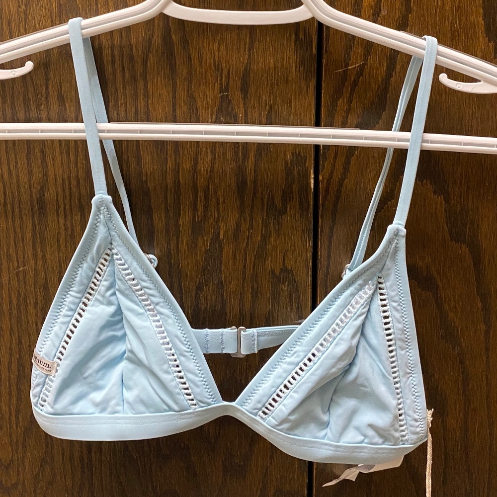 NWT Rhythm My Bralette Light Blue Bikini Top